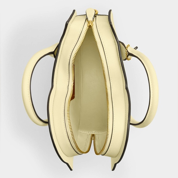 Coach Glovetanned Leather Top Handle Crossbody Bag Chick Chicken CAM58 Moonlight - Picture 6 of 16